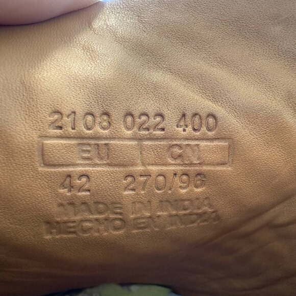 Massimo Dutti Men’s Double Monk Strap Woven Leather Loafers – Blue – Size EU 42 - Picture 7 of 8